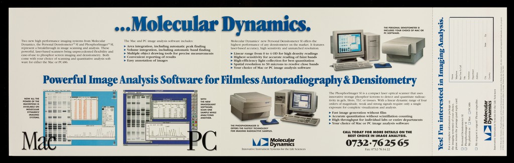 Now- what's the best choice in imaging systems? : Molecular Dynamics.