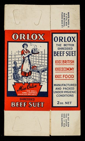 Orlox shredded beef suet... : 2 oz. net / Orlox (Shredded Suet) Ltd.