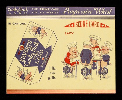 Progressive whist : score card : lady / Kilverts.