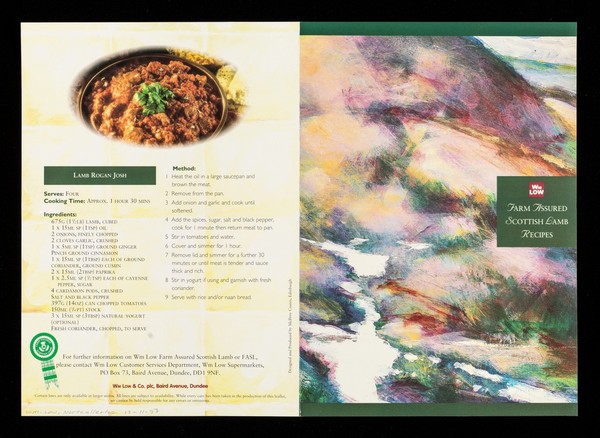 Farm assured Scottish lamb recipes / Wm Low & Co.