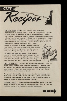 "Redi-Cut" chicken recipes and suggestions / Susan Shaw.