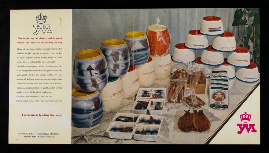 This is the age of plastics and in plastic barrels and boxes we are leading the way... / Yzermans & Co.
