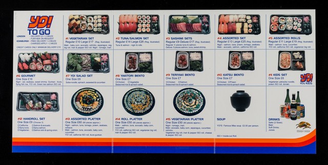 Takeaway & delivery : Yo! to go : www.yosushi.com : fast, fresh, fun / Yo! Sushi.