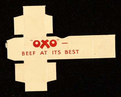 "Oxo" brand cube : makes delicious beef gravy, improves all meat dishes : open here / Oxo Ltd.