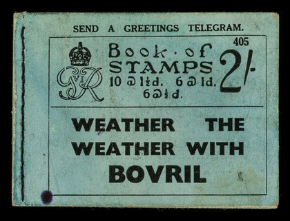 Book of stamps... : Weather the weather with Bovril.