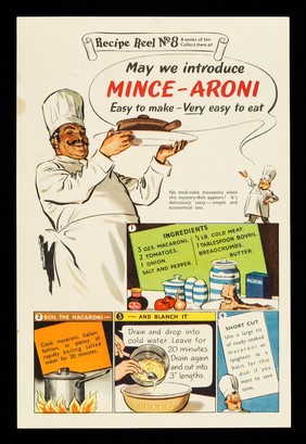 May we introduce mince-aroni : easy to make : very easy to eat / Bovril.