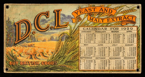 D.C.L yeast and malt extract : calendar for 1929.