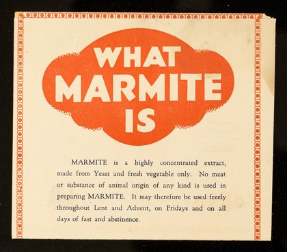 Marmite for meatless meals / Marmite Food Extract Co. Ltd.