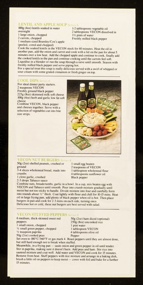 Vecon natural vegetable stock... : the versatile vegetable stock / Modern Health.