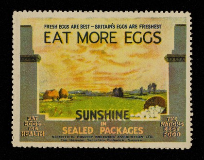 Fresh eggs are the best : Britain's eggs are freshest : eat more eggs : sunshine in sealed packages / Scientific Poultry Breeders Association Ltd.