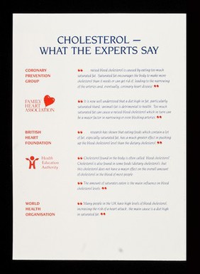 Cholesterol : the facts / British Egg Information Service.