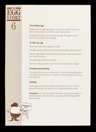 The egg story : 6 / [British Egg Information Service].