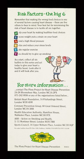 Food choices / Flora Project for Heart Disease Prevention.