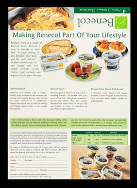 Benecol : proven to reduce cholesterol / McNeil Consumer Nutritionals UK. Ltd.