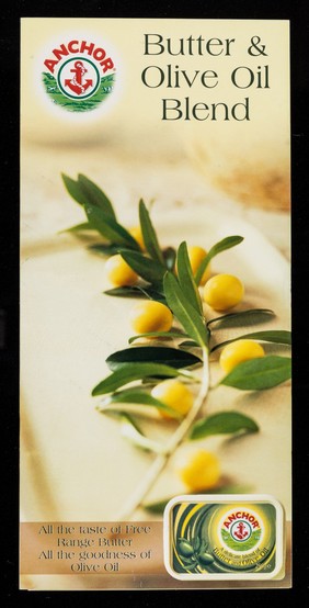Anchor Butter & Olive Oil Blend : all the taste of free range butter, all the goodness of olive oil / [New Zealand Milk (UK) Ltd.].
