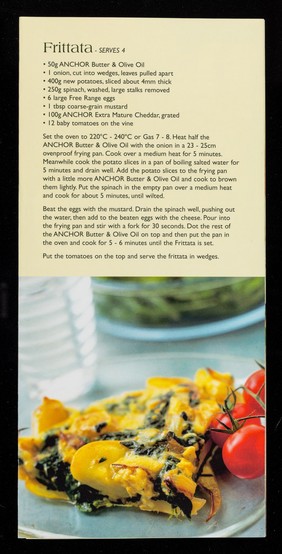 Anchor Butter & Olive Oil Blend : all the taste of free range butter, all the goodness of olive oil / [New Zealand Milk (UK) Ltd.].