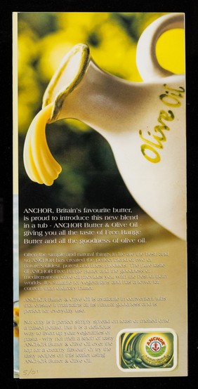 Anchor Butter & Olive Oil Blend : all the taste of free range butter, all the goodness of olive oil / [New Zealand Milk (UK) Ltd.].