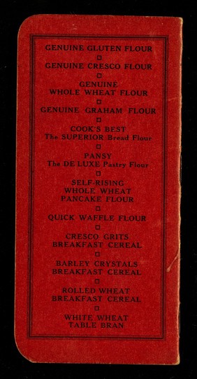 Flours and cereals / Farwell & Rhines.
