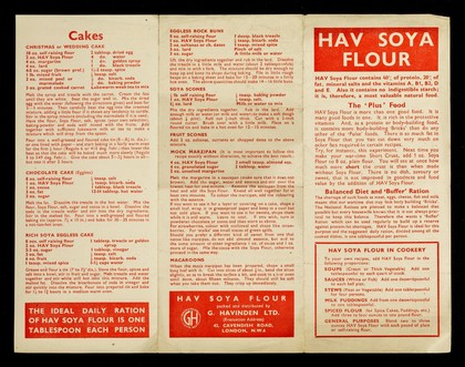 Hav soya flour / G. Havinden Ltd.