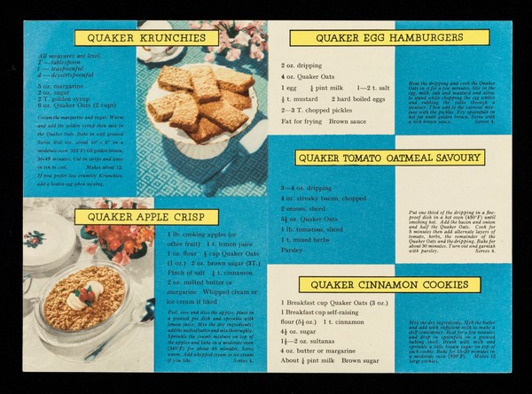 Quaker Summer recipes.