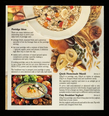 Open your eyes to porridge oats / Health Education Authority Oats Information Service.