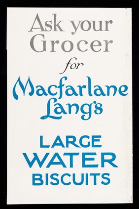 If you want the crispest water biscuits : ...you want Macfarlane Lang's / Macfarlane, Lang & Co. Ltd.