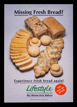 Missing fresh bread? : experience fresh bread again / Lifestyle Healthcare Limited, the gluten-free bakers.