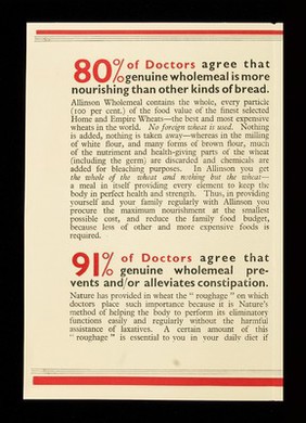 Remarkable results from 1,000 recent interviews with doctors / Allinson, Ltd.