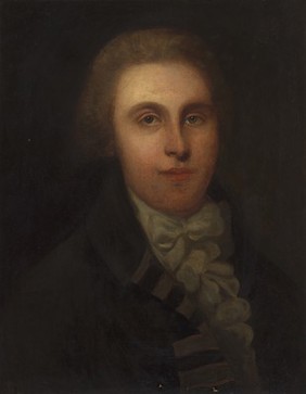 A man designated as Erasmus Darwin. Oil painting, 19--.