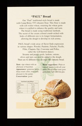 Discover our selection of breads... : le sain des sains / Paul U.K. Limited.