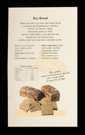 Discover our selection of breads... : le sain des sains / Paul U.K. Limited.