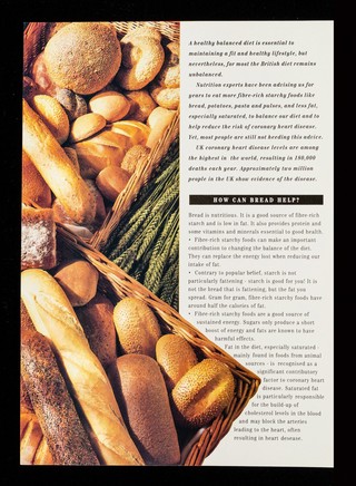 Eat more bread to look after your heart... / Produced by the Flour Advisory Bureau in association with the Health Education Authority and Asda Stores Limited.