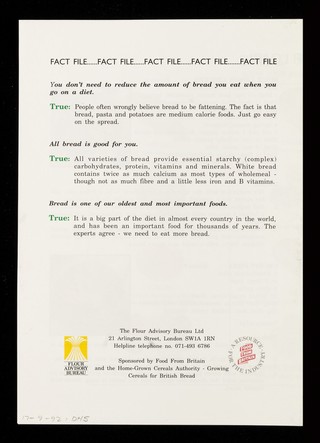 Great British breads / Health Education Authority, Flour Advisory Bureau Ltd.