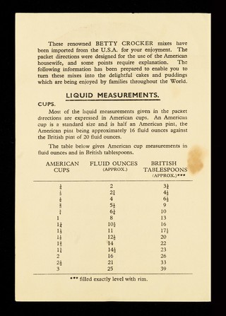 Useful information to help you bake and enjoy Betty Crocker American mixes / Latham Foods Limited (subsidiary of General Mills, Inc.).