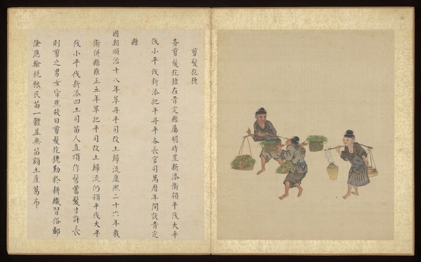 Taiwanese rural and provincial tableaux. Paintings by a Taiwanese artist, ca. 1850.