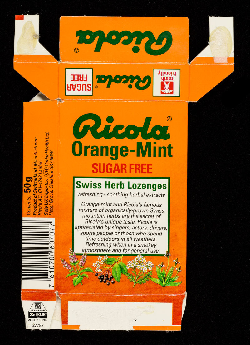 50G ORANGE MENTHE RICOLA