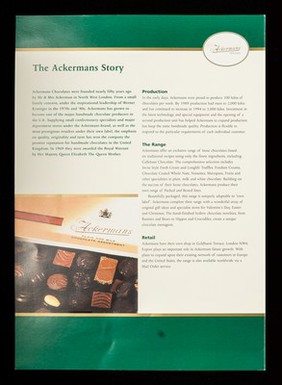 Ackermans Chocolates : our chocolate selection / Ackermans Chocolates Limited.