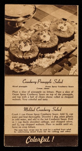 Spring and summer dishes made with Ocean Spray cranberry sauce... : recipes tested by Cranberry Kitchen... / Packed by Cranberry Canners, Inc.