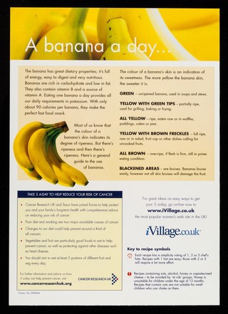 5 a-day the easy way with bananas : quick and easy serving suggestions inside / Tesco.