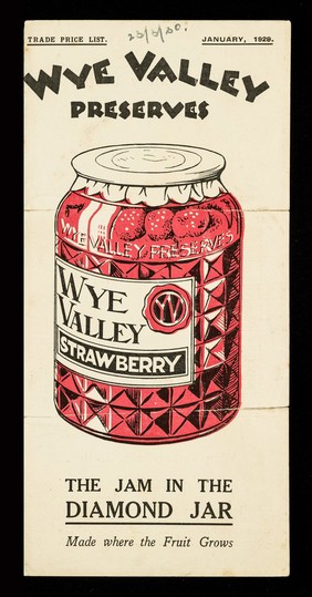 Wye Valley preserves : trade price list : January, 1929 / Herefordshire Fruit Co. Ltd.