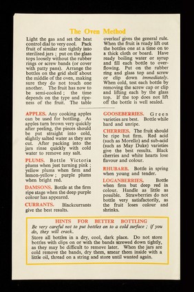 Fruitful occupation : Mr.Therm's helpful information on jam making and fruit bottling / The Gas Council.