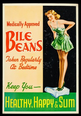 Medically approved Bile Beans : taken regularly at bedtime keep you healthy, happy & slim.
