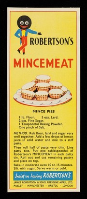 Robertson's mincemeat : mince pies... / James Robertson & Sons, Preserve Mfrs. Ltd.