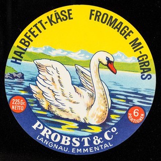 Halbfett-Käse = Fromage mi-gras : 225 Gr. netto : 6 Portionen / Probst & Co.