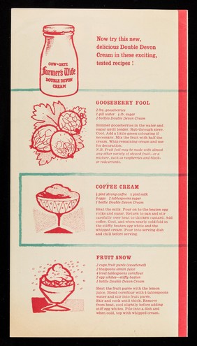 Top 10 recipes with Cow & Gate Farmer's Wife double Devon cream.