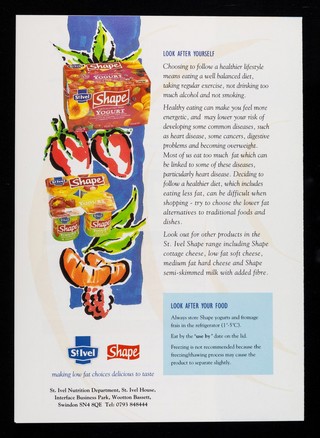 Shape a healthy diet / St. Ivel.