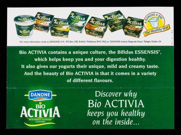 Discover why Bio Activia keeps you healthy on the inside.