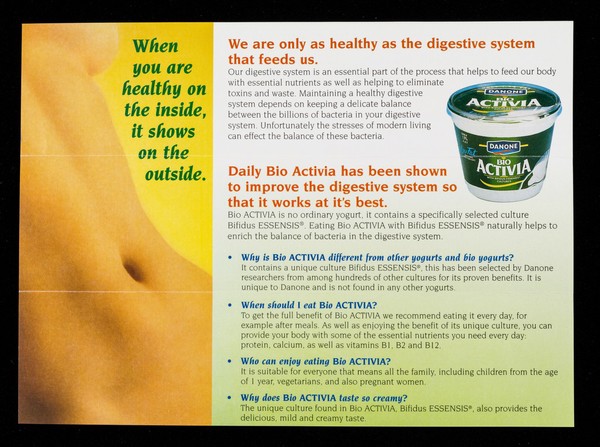 Discover why Bio Activia keeps you healthy on the inside.