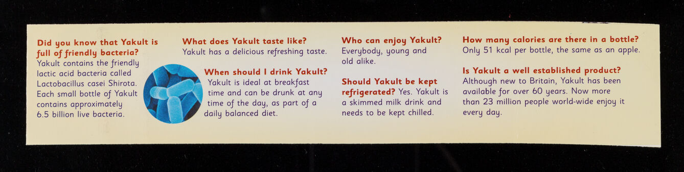 Yakult and your digestive system : check out the facts / Yakult UK Ltd.