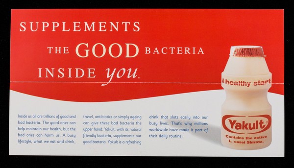 With friendly bacteria : Yakult / [Yakult UK Ltd.].